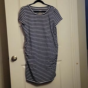 Maternity Sonoma Dress Blue White Stripe Size XL